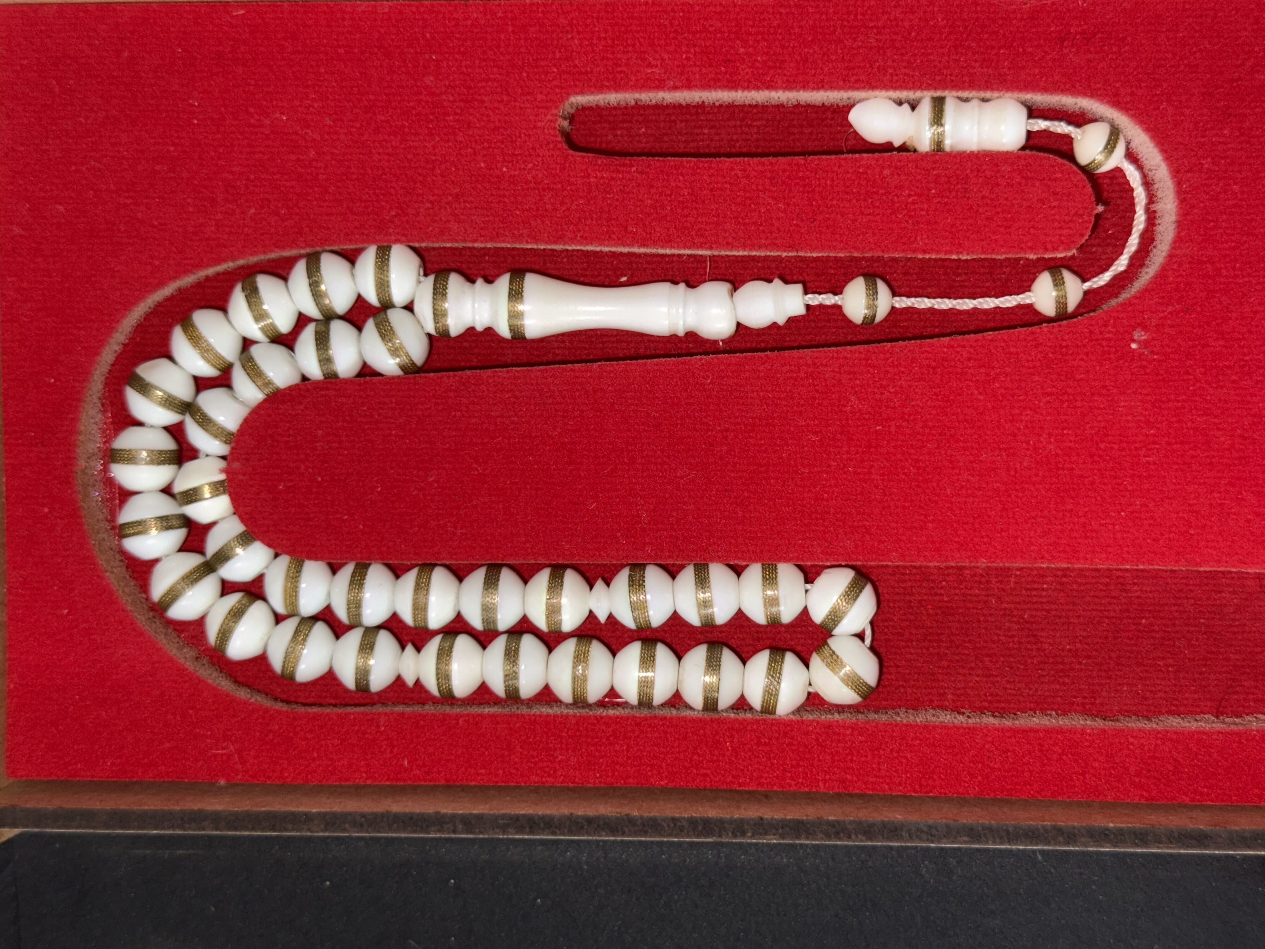 Pirinç işlemeli deve kemiği  - El Yapımı Tespih | Efeler Tespihçilik Kıbrıs